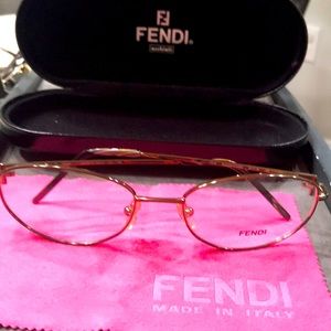 Fendi F570 Larger wire frame is in high demand! Fendi crystals. Case